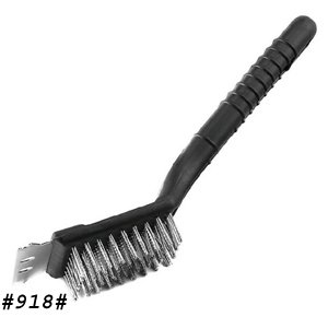 Scratch Resistant Grill Brush - Extra Thick and Strong High Temperature Nylon Bristles for Durable and Strong Cleaning
