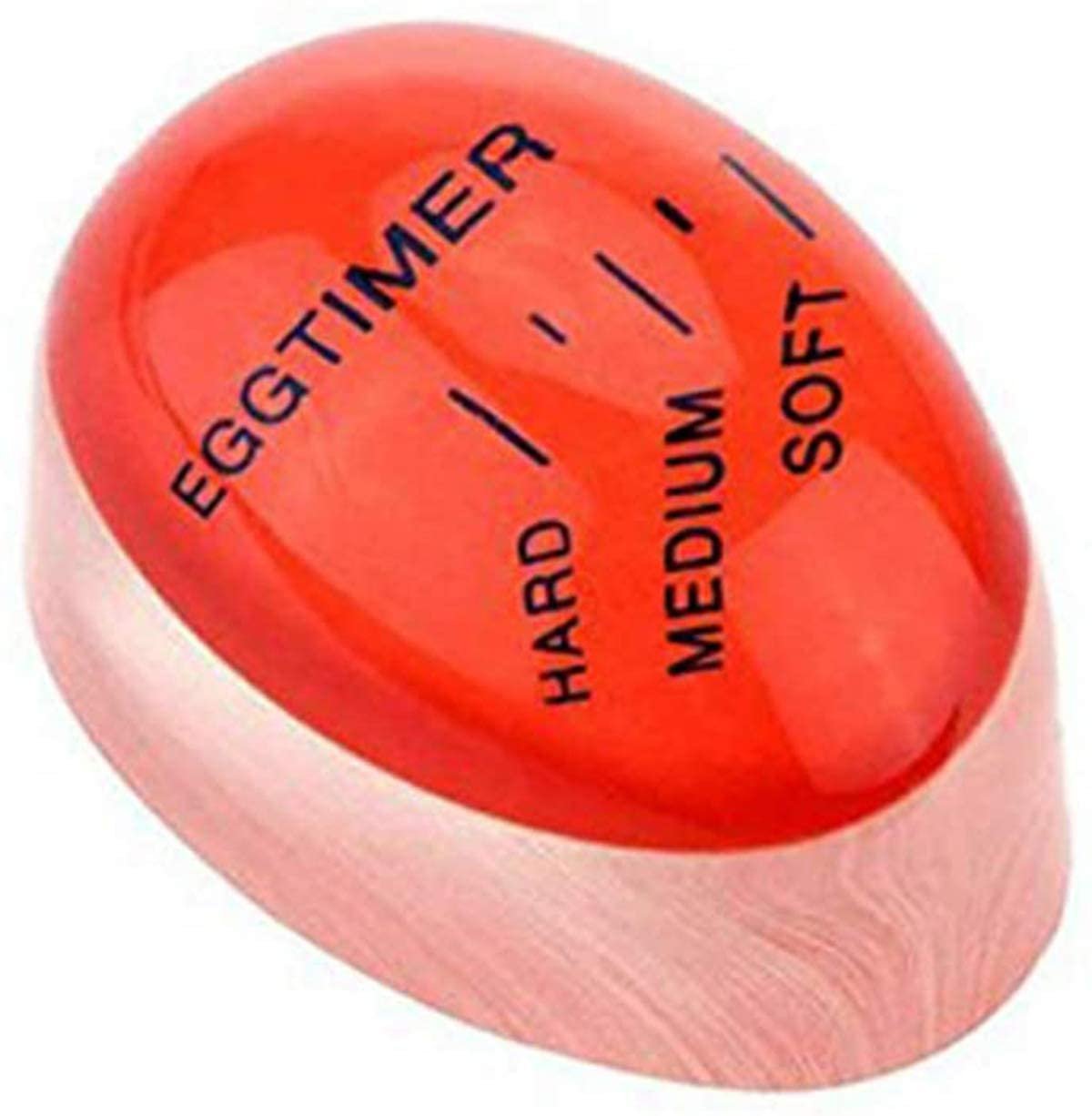 Eggs Timer Egg Boil Cooked Egg Timer, Most Innovative Color Changing Timer, Soft Boiled Eggs are Exactly as You Like Them, Kitchen Eco-Friendly Resin Eggs Timer Red