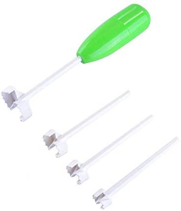 4pcs Replaceable Head Vegetable Spiral Cutter Vege Drill Spiralizer Digging Device Corer For Stuffed Vegetables