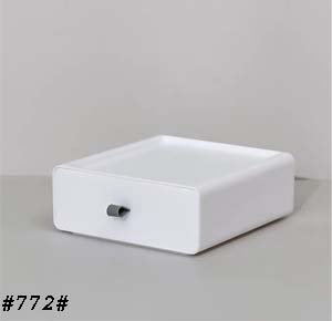 1-layer Drawer desk Storage Box Plastic Large Capacity Cosmetic Organizer Jewelry-random color