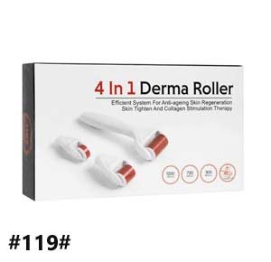 4 in 1 Derma Roller Set 0.5mm 1.0mm 1.5mm Titanium Micro Needles with Travel Case