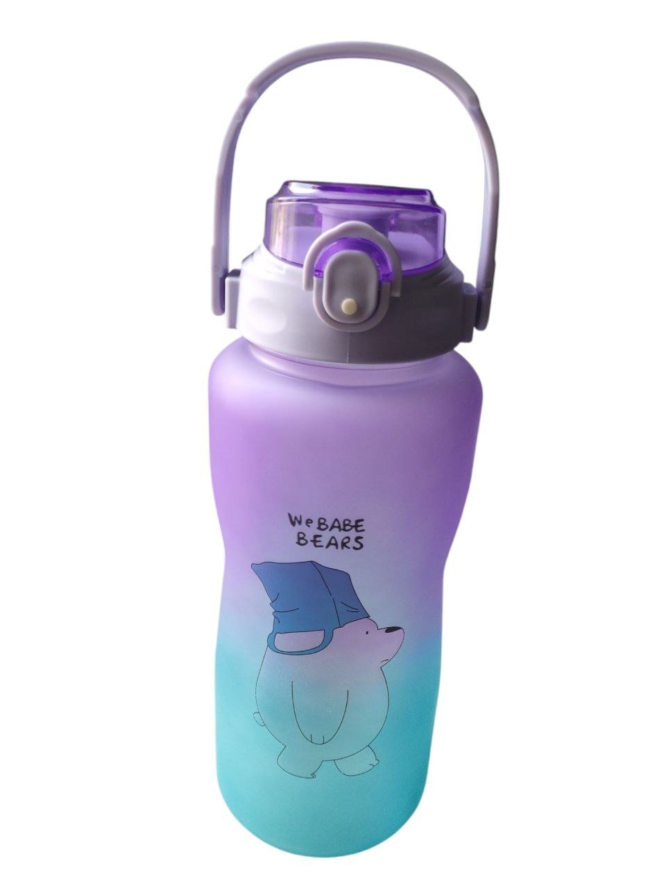 Large BPA Free Motivational Sayings 2L Sports Water Bottle for Gym Cycling School Fitness Outdoor