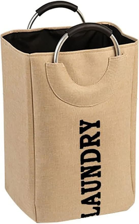 Laundry Basket, 61L Large Laundry Basket with Handle, Foldable Bathroom Storage Laundry Bag for Bedroom