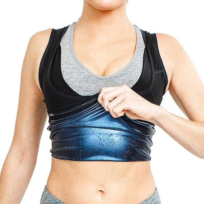 Sweat Sauna Tank Tops for Women Weight Loss Sauna Sweat Workout Sliming Suit