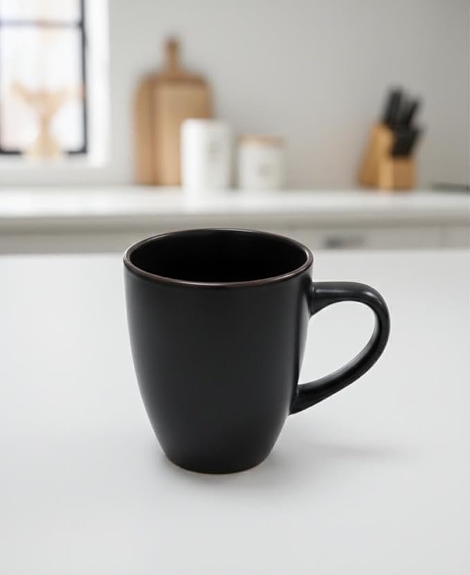 ​Premium Matte Ceramic Coffee Mug - (350ml) Ergonomic Handle - Modern Minimalist Design for Coffee, Tea, and Hot Cocoa .