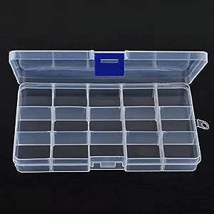 Plastic Box 15 Grids Clear