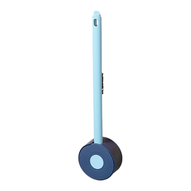 Lollipop Toilet Brush, Silicone Toilet Brush with Holder, Wall Mounted Long-handled Toilet Brush with Gap Brushes Used in the Bathroom,punch-free Toilet Brush