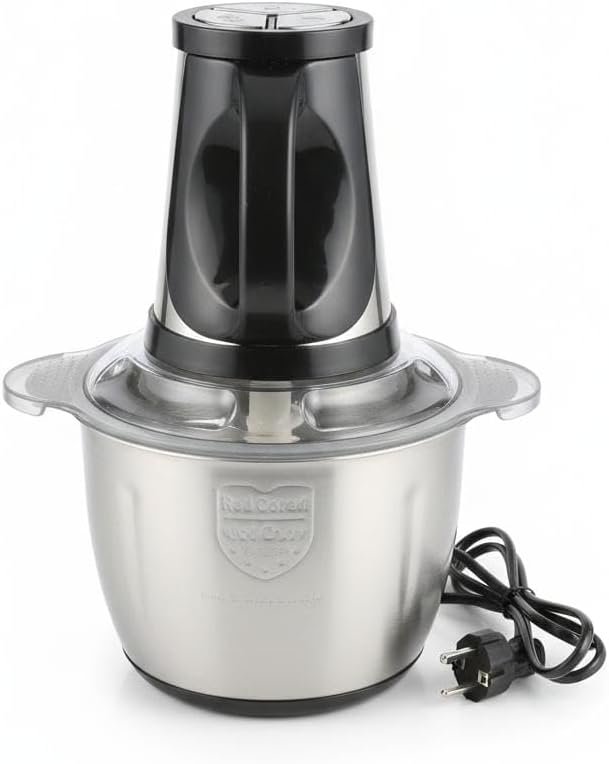 3L Stainless Steel Electric Food Processor & Meat Grinder – Multi-Purpose Chopper for Meat, Vegetables, and Fruits – 220V-240V
