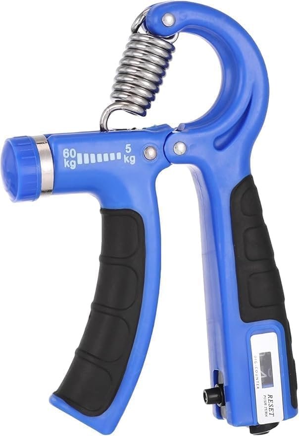 Hand Grips Strengthener with Count, Finger Handgrip Wrist Squeezer Exerciser Tool Trainer With Counter Arm Training Adjustable Forearm, Hand Strength For Muscle Workout Gripper