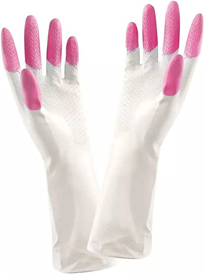 Thickened Cleaning Gloves Set Washing Gloves Waterproof Gloves for Kitchen Dish Washing Laundry Cleaning