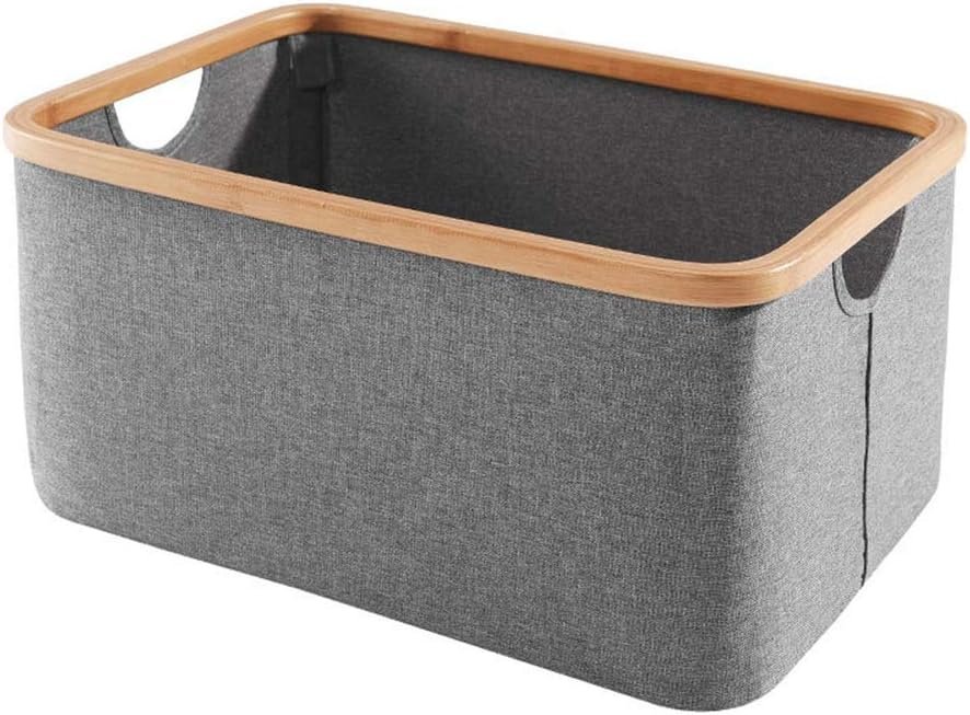 Laundry Hamper Cloth Laundry Basket with Handle Foldable Clothes Hamper Space Saving Laundry Bin Laundry Baskets for Home Bedroom Bathroom (large)