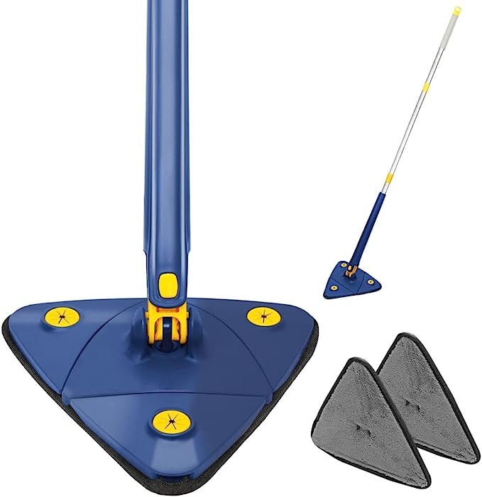 Adjustable Triangle Cleaning Mop Long Handle Wall Mop