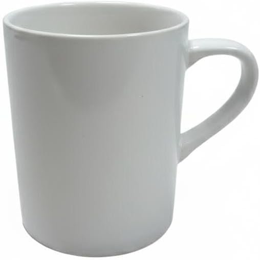 White Porcelain coffee mug modern - perfect for tea, coffee.