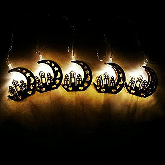 Decorative Moons LED Lights Rope Length of 2.5m