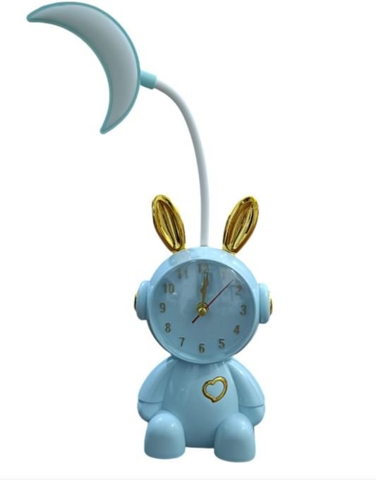 Desk Lamp with Clock and Alarm