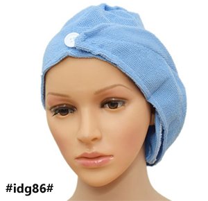 Hair Towel, Microfiber Hair Turban for Wet Hair, Super Absorbent Quick Dry Hair for Women, Long Thick Hair blue