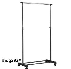 Single Pole Cloths Rack hanger, silver color
