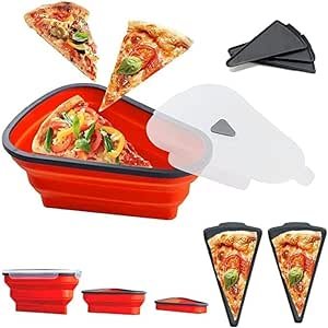 Reusable Pizza Container with 5 Trays Microwave Space Saving Pizza Container