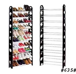 Sturdy 10-Tier Shoe Rack - Stackable Shoe Organizer, Storage Holds 30 Pairs of Shoes Suitable for Closet, Entrance, Bedroom, Easy to Assemble