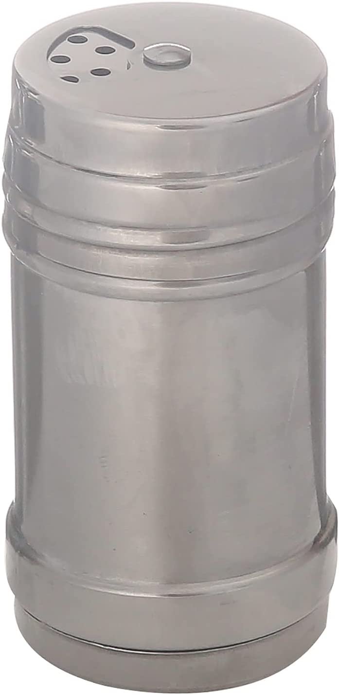 Stainless Steel Salt-Pepper Shakers with Moving Head - Silver