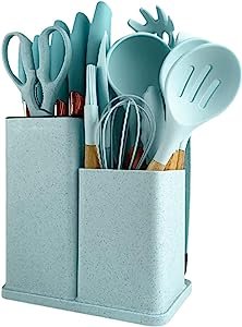 Kitchen Cooking Utensil & Knife Set/Wooden Handles