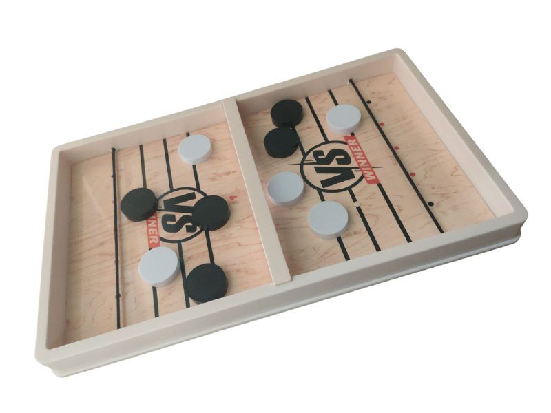 Large Fast Puck Game, Fast-Paced Board Games for a Family Game or a Party with Friends, Hockey Table Game Rapid Sling Table Battle Speed String Puck Game