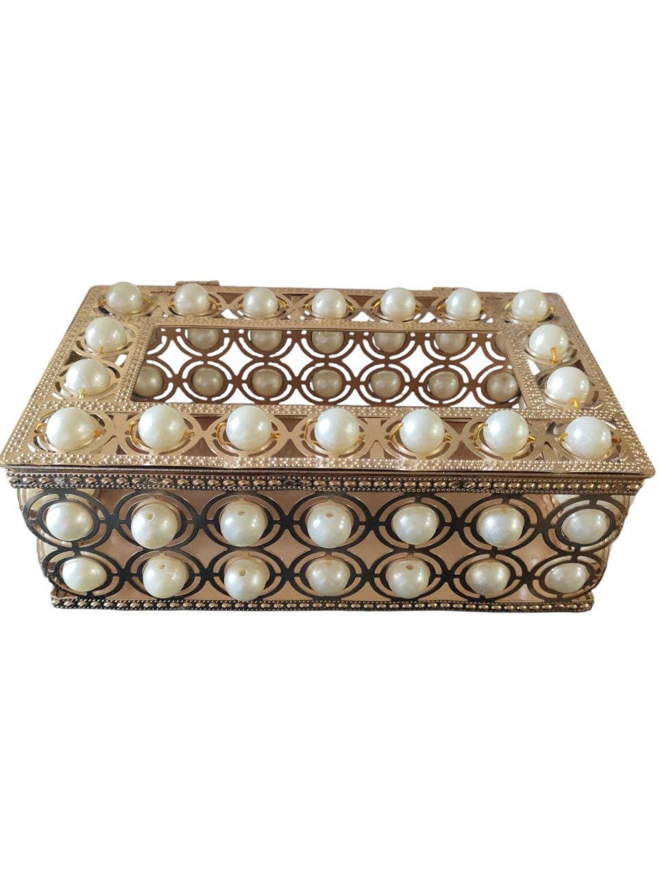 Artificial Crystal Rectangular Tissue Box Cover, Paper Towel Holder, Beautiful Crystal Tissue Holder, Decorative Paper Box for Bathroom, Kitchen, Home, Office, Car .SIZE 19 * 11 * 7