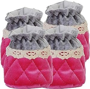 4 Pieces Non Slip Elastic Chair Leg Floor Protector Caps Cloth Socks