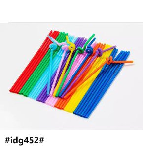 Flexible Plastic 100 Pcs Bendy Mixed Colors Party Disposable Drinking Straws Kids Birthday Wedding Decoration Event Supplies